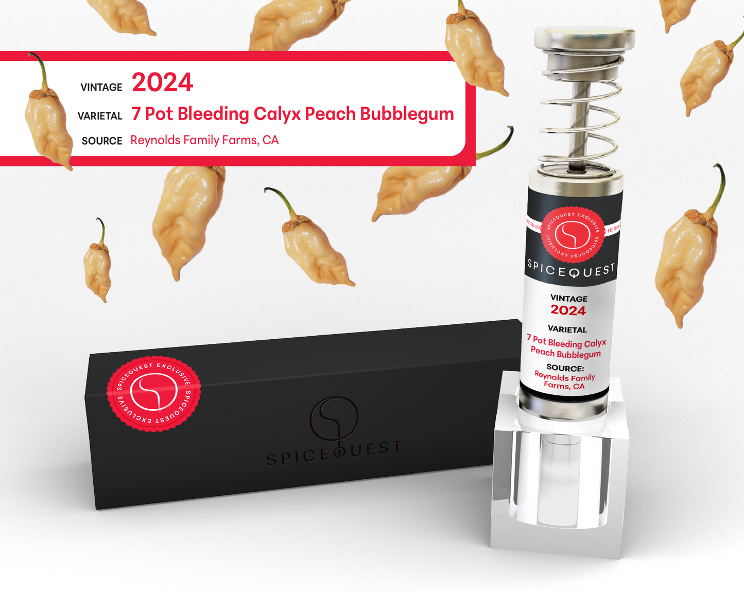 Limited Edition: 7 Pot Bleeding Calyx Bubblegum Peach